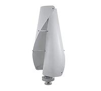 HUIZHITENGDA Kit de generador eólico Fuera de la Red 12000W 12V 24V | Adecuado para patios/calles, con controlador, generador de turbina eólica en espiral de CA trifásico,White