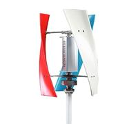 HUIZHITENGDA Kit de Generador Eólico Vertical de 3 Aspas Blanco de 8000W