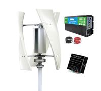 HUIZHITENGDA Kit Generador de Turbina Eólica de Eje Vertical 12000W 12V