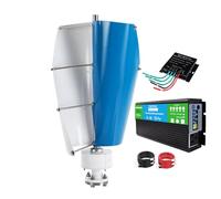 HUIZHITENGDA Turbina aerogeneradora Vertical 3000W 24V 2 Palas