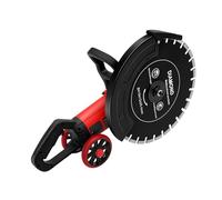 HuKaiL Sierra eléctrica para hormigón, 410 mm, 165 mm de profundidad | Motor de cobre de 4000 W, 3000 rpm, hoja de sierra de diamante de 410 mm, incluye bomba de agua, 2 ruedas y cubierta