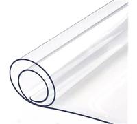 Hule Protector de Mesa Transparente de PVC - Mantel Impermeable y Lavable para Comedor o Cocina, Cubre Mesa Rectangular Antimanchas y Flexible