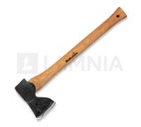 Hacha de Carpintero forjada a Mano STÅLBERG 500mm I Hultafors I Forjada en Suecia I 1220g Hacha Premium con Mango de Madera I Afilado escandinavo I con Protector de Hoja de Cuero I 841730