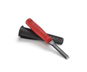 Hultafors EDC16 - Escoplo con hoja de acero japonés con recubrimiento antióxido de 16 mm de boca con funda de plástico para el cinturón
