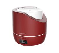 Humidificador - Cecotec PureAroma 500 Smart Garnet, 500ml, Pantalla LED, Temporizador 12h, Despertador, Cobertura 30m2, Rojo