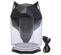Humidificador de aire Difusor de agua eléctrico separado de escritorio de gran capacidad para la oficina en casa Estilo de juego Wolf Head ABS Estable Alimentado por USB (Negra)