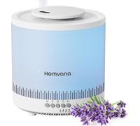 Humidificador de aire Homvana de carga superior, de 1,8 litros, ideal para dormitorios, habitaciones infantiles, plantas y hogares con niños. Difusor 3 en 1