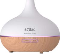 Humidificador de aire SOLAC S95401400 con difusor de aromas, color blanco y marrón
