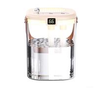 Humidificador de niebla fría, difusor de aceite esencial, vaporizador silencioso blanco de llenado superior de 1.5 L con luz nocturna, ajuste de niebla variable para uso en interiores, dormitorio