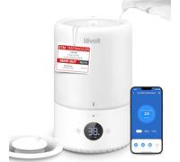 Humidificador inteligente Levoit de 3 litros: silencioso (20 dB), llenado superior, boquilla giratoria de 360°, ideal para habitaciones de bebés y niños.