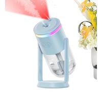 Humidificador LED de 280 ml LED recargable por USB proyector de cielo | Humidificador giratorio para coche, decoración del hogar para mesita de noche, escritorio, oficina, hogar, sala de estar