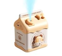 Humidificador Pequeño Vaporizador de Escritorio con Forma Cartón Leche y 2