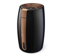 Humidificador Philips Serie 2000, NanoCloud, 99,97% menos bacterias, 200 ml/h, Depósito 2L, Ultra silencioso (33 dB), Sensor, 3 velocidades, Modos Auto & Noche, Temporizador, Negro (HU2718/10)
