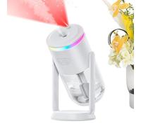 Humidificador portátil de 280 ml, recargable por USB, LED, proyector | Humidificador personal silencioso para mesita de noche, oficina en casa, dormitorio, sala de estar, viaje de negocios, coche