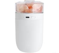 Humidificador portátil del coche 0.5L Silencioso para la operación de la | Capacidad del tanque de 0.5L, luz ambiental de 7 colores, ionizador de piedra de sal, alimentado por USB, cuerpo de plástico