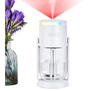 Humidificador USB, difusor de niebla fría de 280 ml con proyector LED de | Capacidad de agua de 280 ml, salida de niebla fría, proyección de cielo estrellado, iluminación LED, recargable por USB