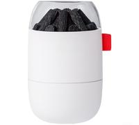 Humidificador USB pequeño, difusor de aire de niebla fría para dormitorio, oficina, plantas, luz nocturna silenciosa, 8,6 x 13,7 cm (estilo blanco)