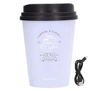 Humidificador USB, taza de café de 300 ml Humidificadores de niebla fría Pulverizador de hidratos de apagado automático de bajo ruido Mini difusor portátil compacto y liviano con (Púrpura)