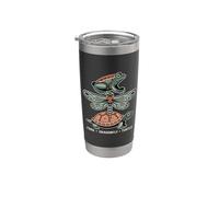 Humor político Rana Libélula Tortuga Vaso térmico de acero inoxidable de doble pared