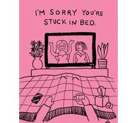 Humor Us Greeting Cards: Get Well - I'm sorry you're stuck in bed (Pack of 6)