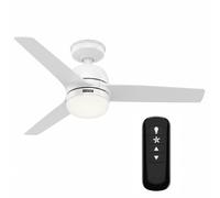 Hunter 51784 Ventilador De Techo Seawave Con Luz, Mando, Blanco 132 cm