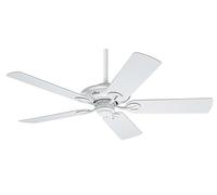 HUNTER FAN Maribel, 132 cm, Ventilador de Techo para Interior y Exterior, Silencioso, con Cadena y 5 Aspas Reversibles, para Verano o Invierno, Acabado Blanco, Modelo 50557