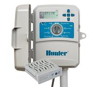 Hunter Hydrawise X2-400 - Controlador Hydrawise de 4 estaciones incluido con módulo WiFi Wand X2 4 zonas para exteriores o interiores, temporizador de riego X2400