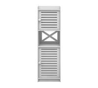HUOLE Armario de Baño Moderno Columna Organizador Baño- Armario Baño, Cocina y Despensa Pequeño en Polipropileno - Mueble Auxiliar Baño - Cajonera Plastico - 22 * 20 * 75cm-Blanco
