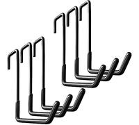 HUPBIPY Gancho para colgar en viga, ganchos para bicicleta de garaje, ganchos grandes en S para colgar, con revestimiento antideslizante, para organizar artículos a granel, escaleras, bicicletas,