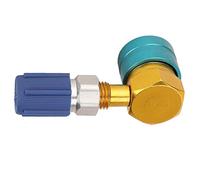 HUSHUI Adaptador de Aluminio de Acoplamiento Rápido R1234YF a R134A Fácil Instalación para la Mayoría de los Automóviles Rendimiento Confiable