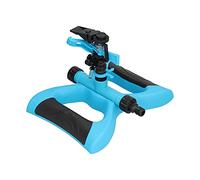 HUSHUI Boquilla de Aspersor de Plástico, Aspersor de Riego Giratorio Automático para Riego de Césped y Jardín, Distancia Ajustable de 360°, 1 Unidad (Azul)