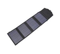 HUSHUI Cargador de Panel Solar Portátil Generador Solar Duradero Eficiente para Acampar Al Aire Libre Polímero PET de 14 W 27,0 X 7,2 Pulgadas