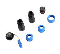 HUSHUI Conector de Enchufe de Aviación Resistente Al Agua SP21 IP68 2/3/4/5/7/9/12 Pines para Lámparas y Linternas de Exterior de Plástico de (2 pines)