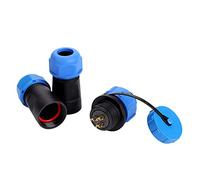 HUSHUI Conector de Enchufe de Aviación Resistente Al Agua SP21 IP68 2/3/4/5/7/9/12 Pines para Lámparas y Linternas de Exterior de Plástico de (Abin)