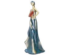 HUSHUI Estatua Elegante para Estante de Vino con Figuras de Niña para Decoración del Mostrador de Bar del Hogar, Soporte para Vino de Resina de para Sala de Estar y Oficina (BS811)