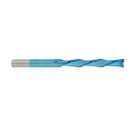 HUSHUI Fresa de 2 Flautas Herramienta de Corte de Acero de Tungsteno Chapado en Azul para Taladrado y Grabado de Precisión en Madera y Plástico - 6 Mm - 1 Pieza