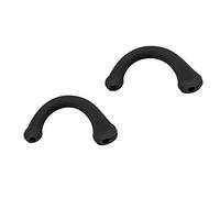 HUSHUI Ganchos de Protección para los Oídos de Silicona Suave para Máxima Comodidad: 10 Pares de Ganchos para los Oídos Reutilizables para Todas Las Edades (Negro)
