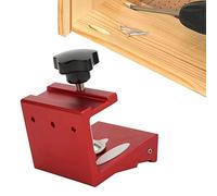 HUSHUI Guía de Taladro para Agujeros de Bolsillo, Herramienta de Perforación de Agujeros de Aleación de Aluminio Duradera para Bricolaje de Carpintería en el Hogar, Diseño Ligero, 1 Juego (Roja)
