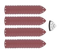 HUSHUI Juego de Almohadillas de Lijado Triangulares de 61 Piezas con 90 Mm y 6 Orificios para Herramientas Oscilantes Ideal para Pulir Madera y Metal