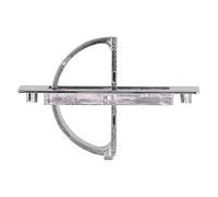 HUSHUI Juego de Manijas de Cajón Ocultas, Manija Ergonómica Moderna de 180 ° para Gabinetes y Muebles, Aleación de Zinc, 100x21x38mm, 1 Paquete