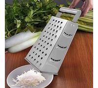 HUSHUI Juego de Rallador y Pelador de Verduras en Caja de Acero Inoxidable para Preparar Comidas Fácilmente, Asas Duraderas y Ergonómicas, Antideslizantes, Esenciales para la Cocina