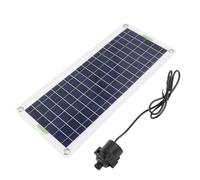 HUSHUI Kit de Bomba de Agua Solar, Bomba de Fuente Solar Policristalina de Alta e 30 W para Hidroponía de Estanque de Jardín, 1 Juego