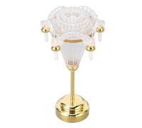 HUSHUI Lámpara de Araña en Miniatura para Casa de Muñecas, Luz LED con Pilas, Diseño único para Decoración de Casa de Muñecas a Escala 1:12, 6,8 Cm