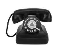 HUSHUI Modelo de Teléfono Retro, Decoración de Pared Vintage, Estatua de Teléfono de Resina para Sala de Estar, Dormitorio, Oficina, 15,5 X 10 X 11,5 Cm