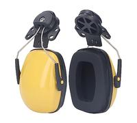 HUSHUI Orejeras para Casco de Seguridad, Orejeras con Reducción de Ruido para Construcción y Uso Doméstico, PVC Duradero y Esponja Suave, 1 par