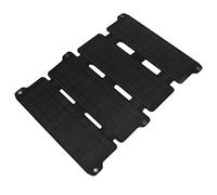 HUSHUI Panel Solar Panel Solar Plegable Flexible Monocristalino de 14W con 2 Salidas USB para Actividades Al Aire Libre y Viajes (Negra)