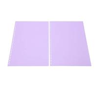 HUSHUI Protector de Hojas Cubierta de Papel Mate Translúcido 20 Piezas para Presentación Tamaño A4 Plástico PP Duradero (Púrpura)