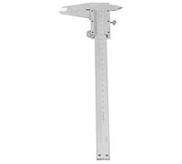 HUSHUI Regla de Calibrador Vernier, Herramienta de Acero con Alto Contenido de Carbono para Medir con Precisión el Ancho de la Pieza de Trabajo, 0-150 Mm, 0-200 Mm o 0-300 (0-200)