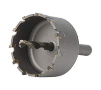 HUSHUI Sierra Perforadora de Carburo, Broca Escariadora de Metal Duradera de Alto Rendimiento para Uso Industrial, 50 Mm, 3" (ø95mm)