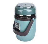 HUSHUI Tarro de Comida Aislado de Acero Inoxidable 304, Térmica Multicapa a Prueba de Fugas para Trabajadores de Oficina, Capacidad de 2L con Cuchara Plegable (verde menta)